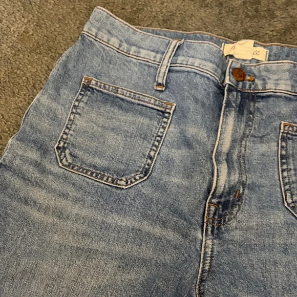 Madewell Light Blue Wide-Leg Denim Jeans - Picture 3 of 6